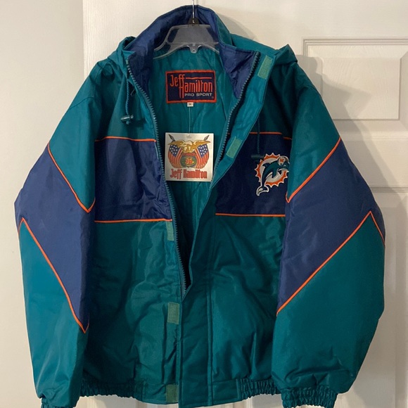 Jeff Hamilton Other - Vintage Jeff Hamilton an Original Pro Sport Dolphins Jacket size M